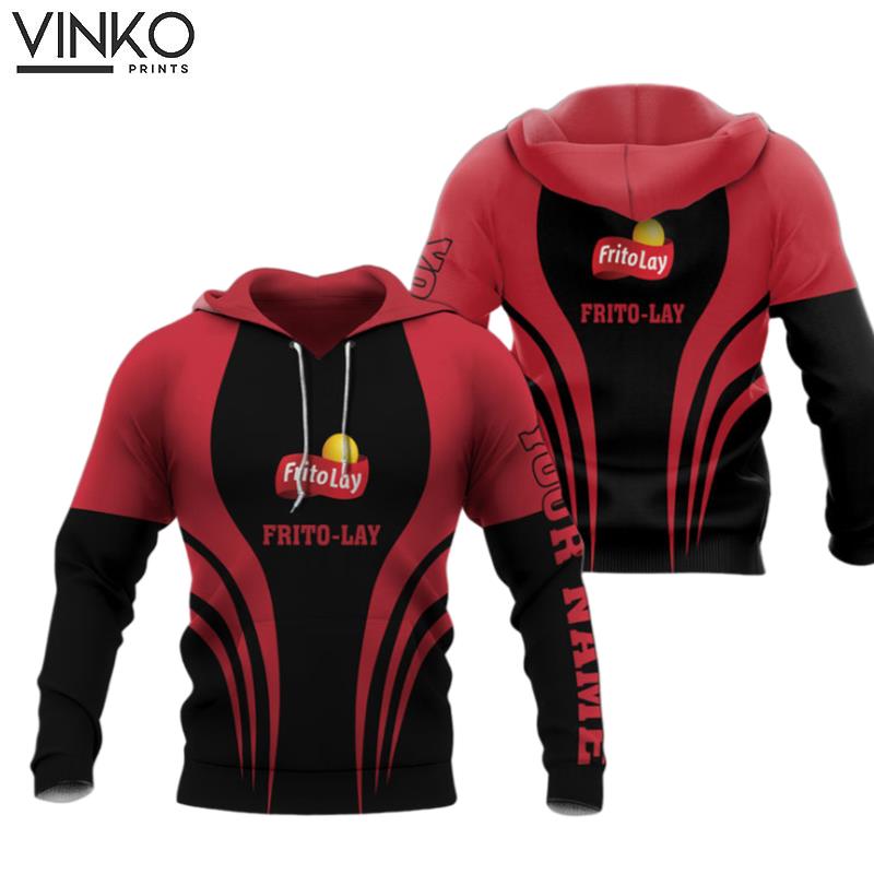 Personalized Frito Lay Logo Black And Red 2 Hoodie