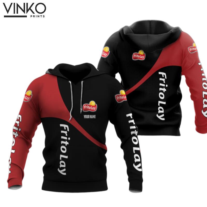 Personalized Frito Lay Logo Black And Red Hoodie