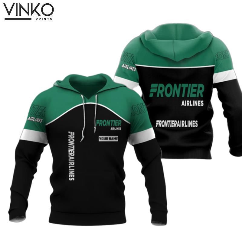 Personalized Frontier Airlines Logo In My Heart Hoodie