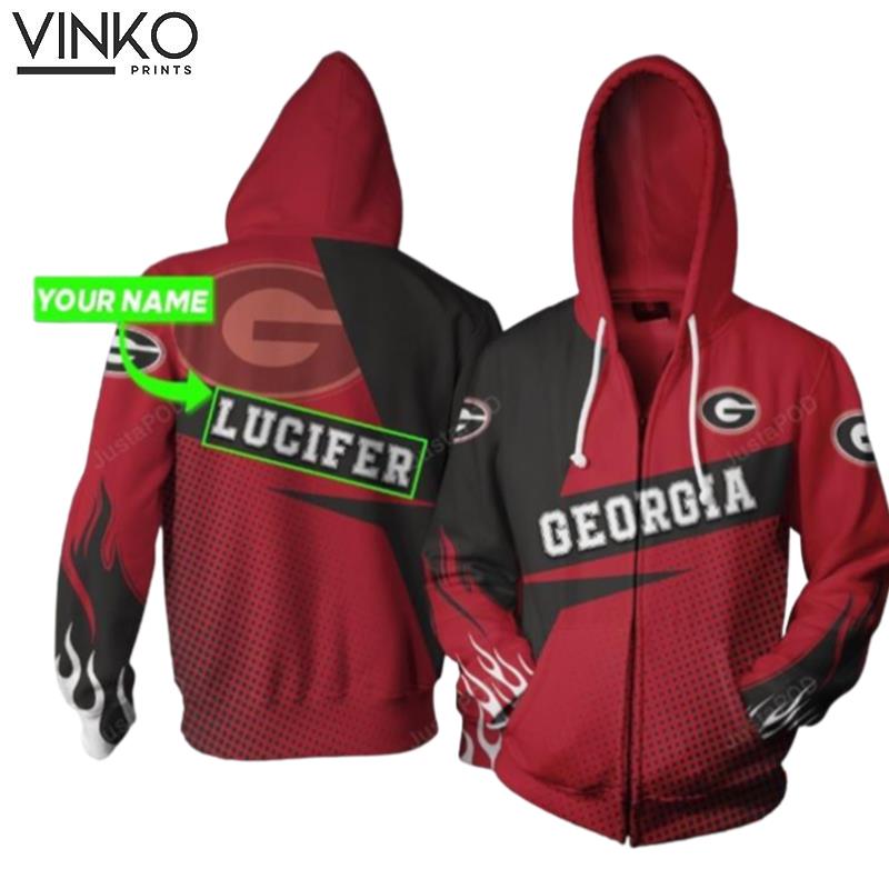 Personalized Georgia Bulldogs Custom Name Hoodie