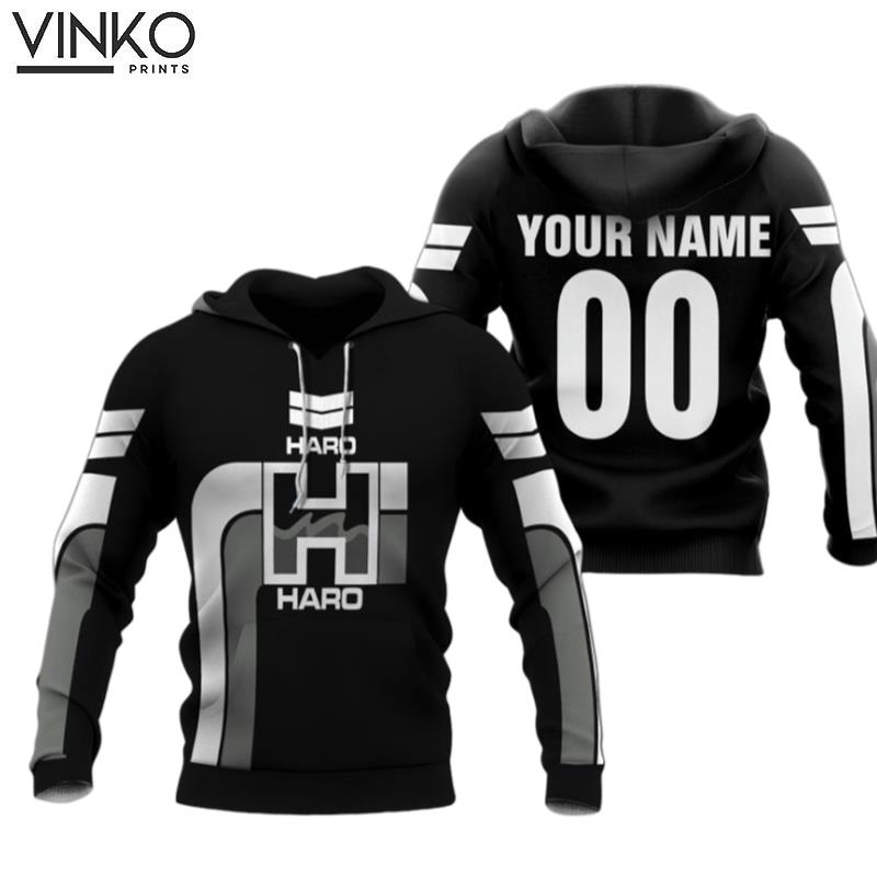 Personalized Haro Bmx Racing Black Hoodie