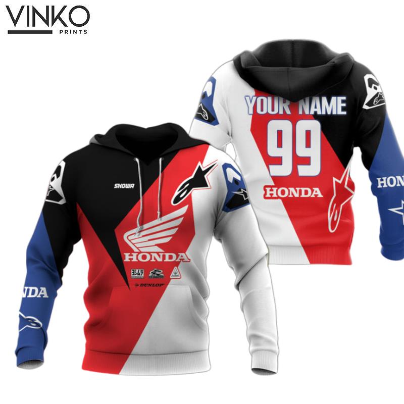 Personalized Honda Dunlop Hoodie