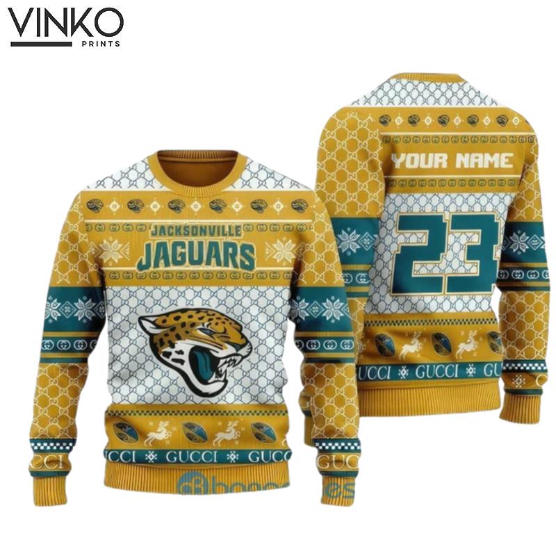 Personalized Jacksonville Football Ugly Christmas Sweater