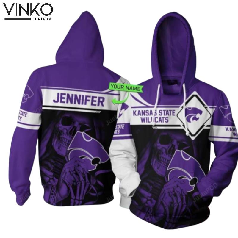 Personalized Kansas State Wildcats Football Custom Name Hoodie