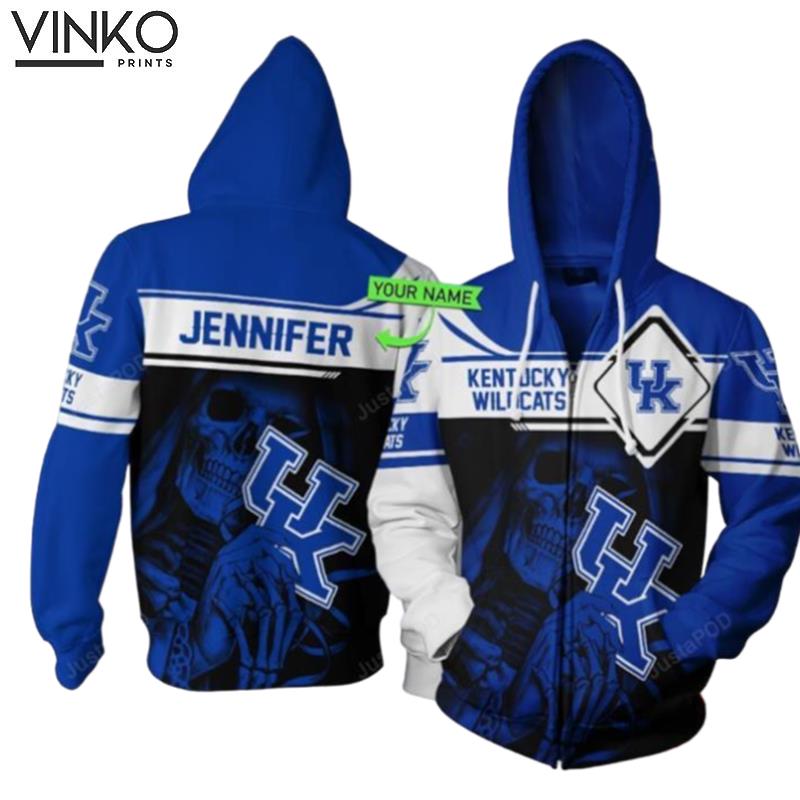 Personalized Kentucky Wildcats Football Custom Name Hoodie