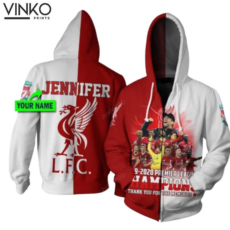 Personalized Liverpool Champions Custom Name Hoodie