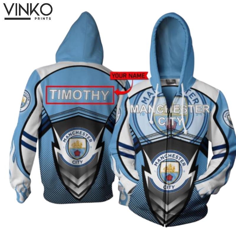 Personalized Manchester City Custom Name Hoodie