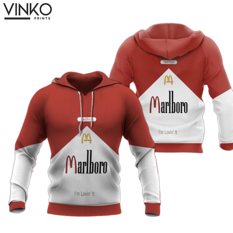 Personalized Marlboro And Mcdonalds Hoodie