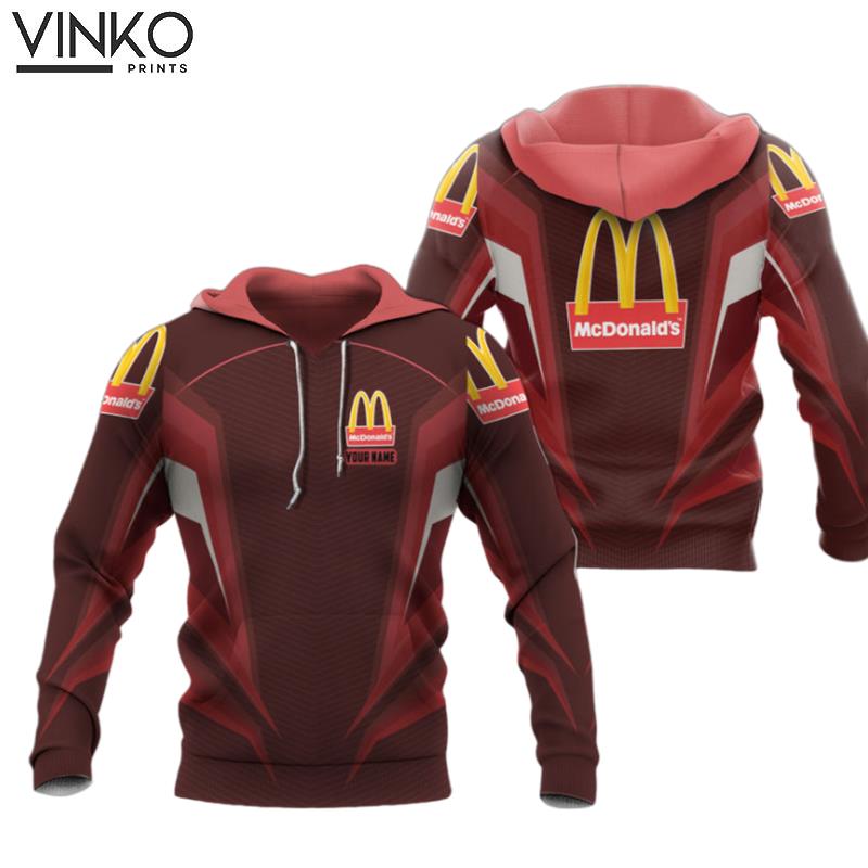 Personalized Mcdonald Is Red Hoodie