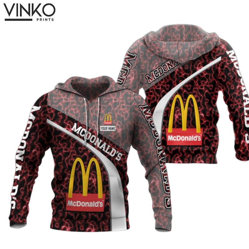 Personalized Mcdonald Is Red White Hoodie