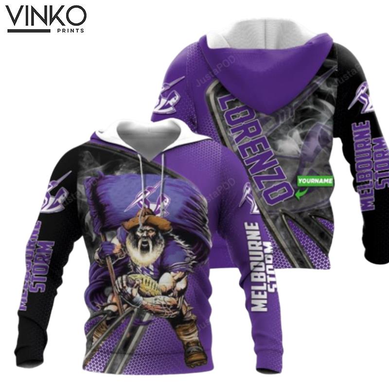 Personalized Melbourne Storm Custom Name Hoodie