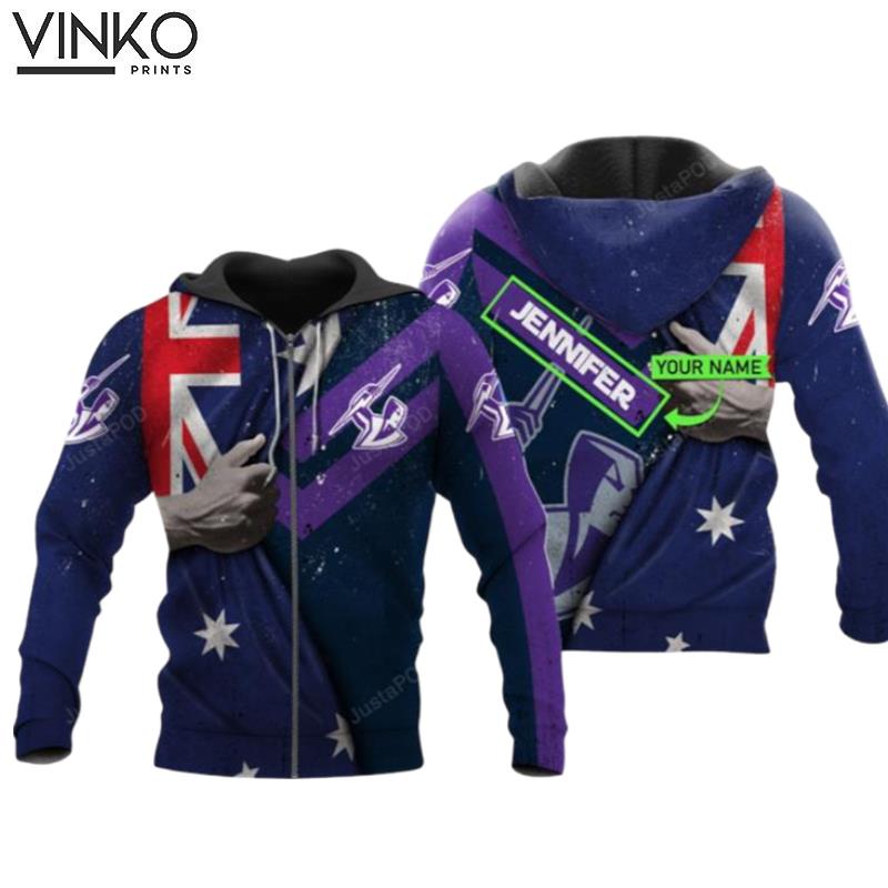 Personalized Melbourne Storm Hand Custom Name Hoodie