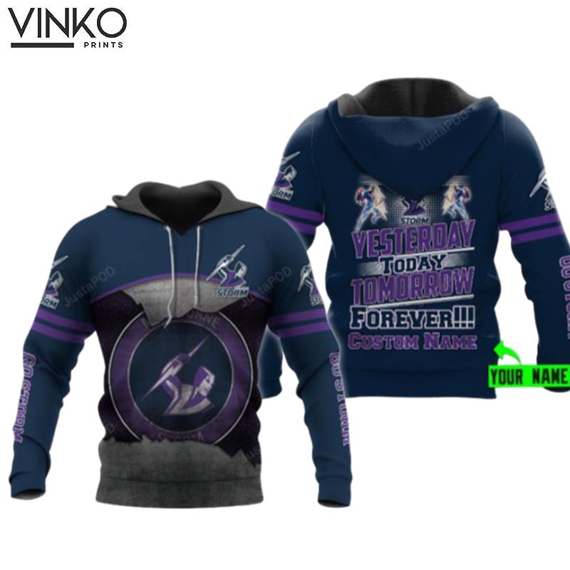 Personalized Melbourne Storm Nrl Custom Name Hoodie