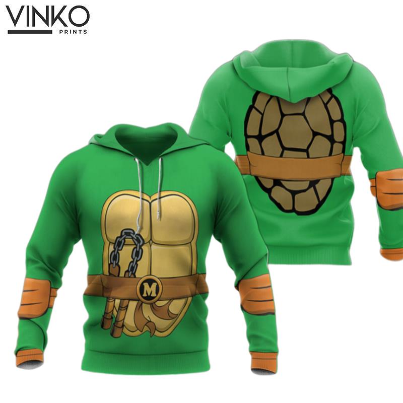 Personalized Michelangelo Tmnt 1987 Mike Mikey Cosplay Hoodie