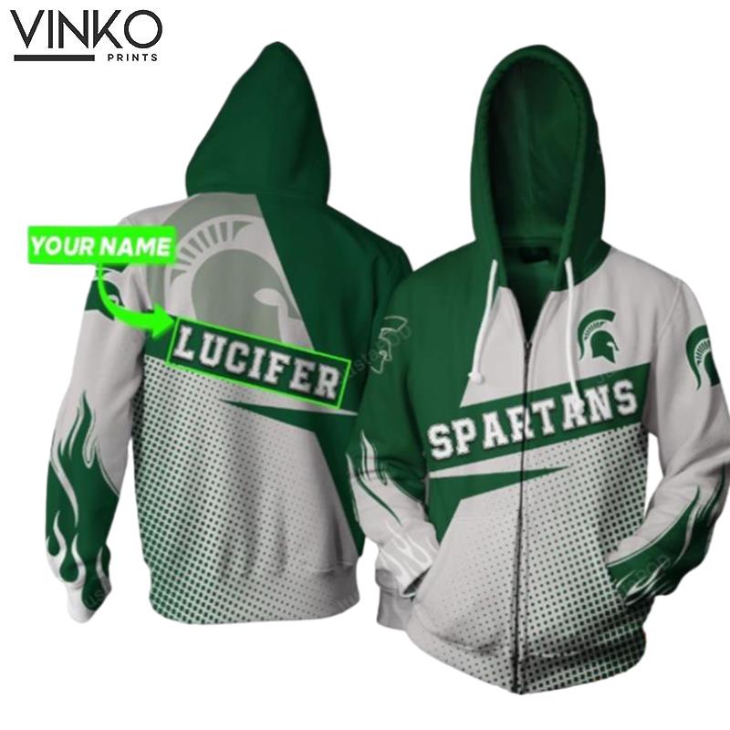 Personalized Michigan State Spartans Custom Name Hoodie