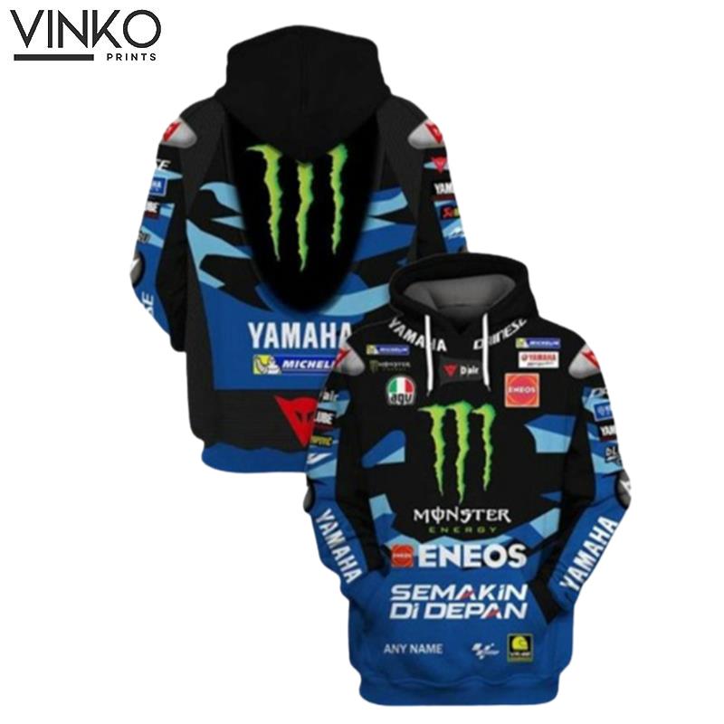 Personalized Monster Energy Yamaha F1 Racing Hoodie