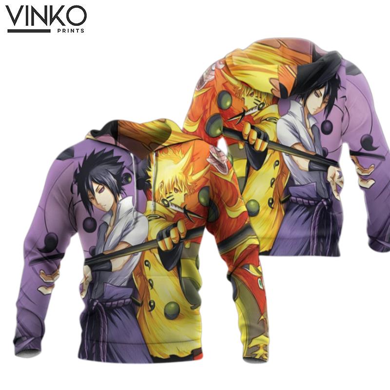 Personalized Naruto Vs Sasuke Hoodie