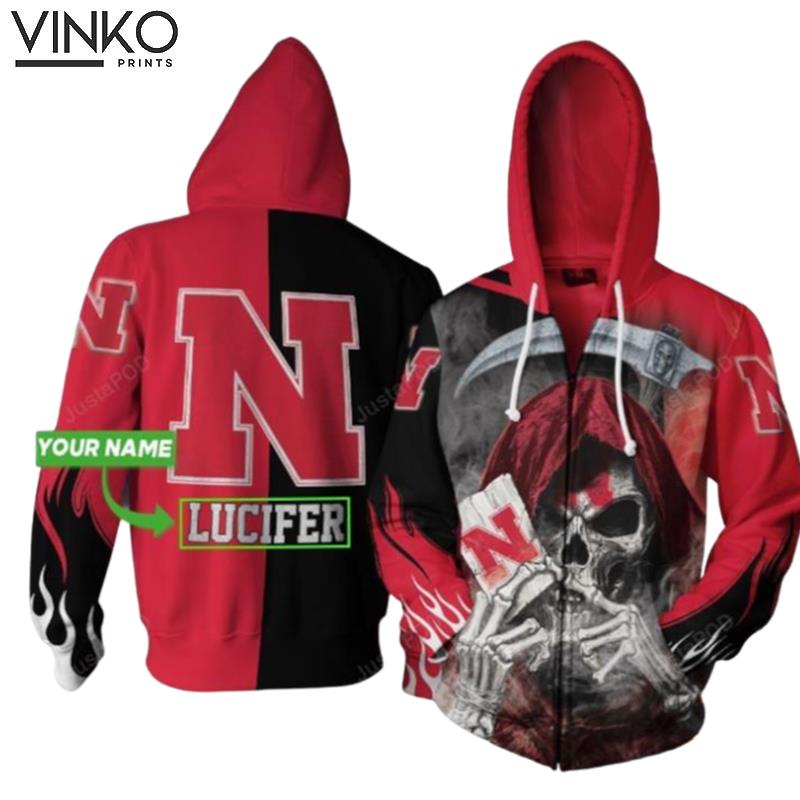 Personalized Nebraska Cornhusker Custom Name Hoodie