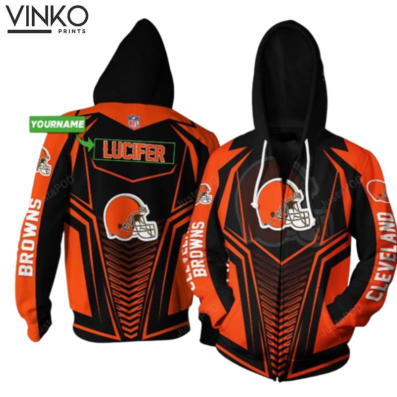 Personalized Nna Cleveland Browns Custom Name Hoodie