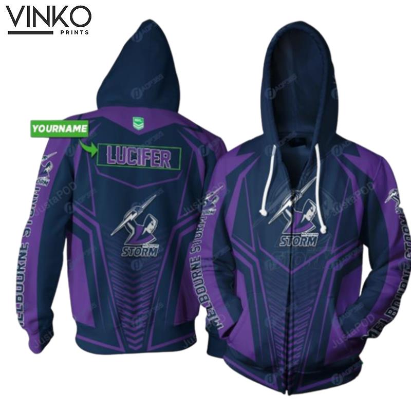 Personalized Nna Melbourne Storm Custom Name Hoodie