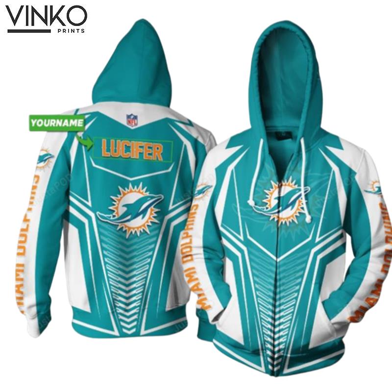 Personalized Nna Miami Dolphins Custom Name Hoodie