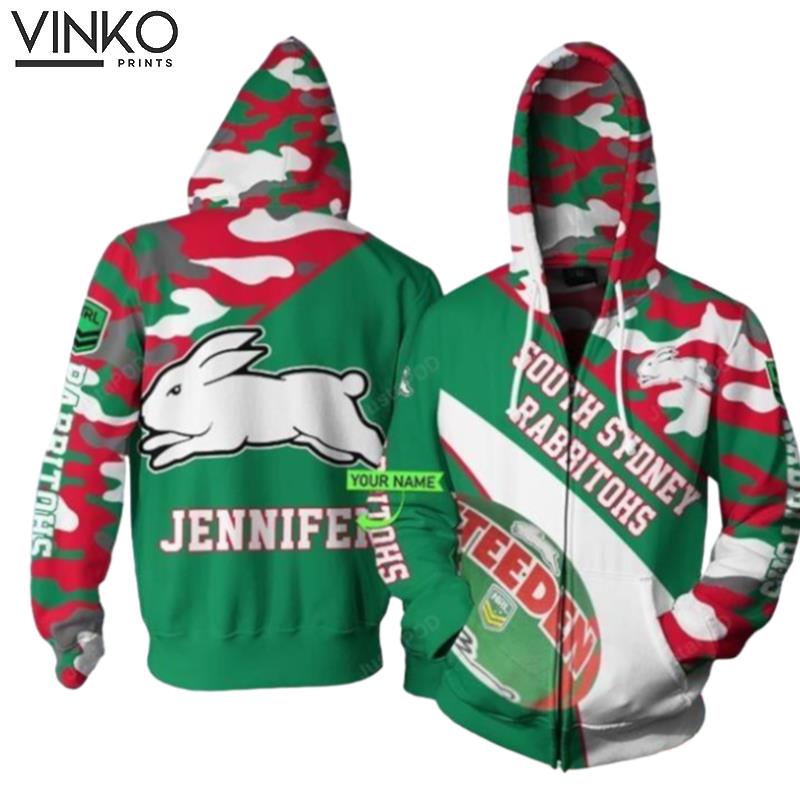 Personalized Nna South Sydney Rabbitohs Custom Name Hoodie