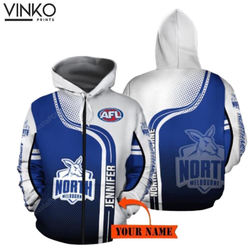 Personalized North Melbourne Football Club Custom Name Hoodie