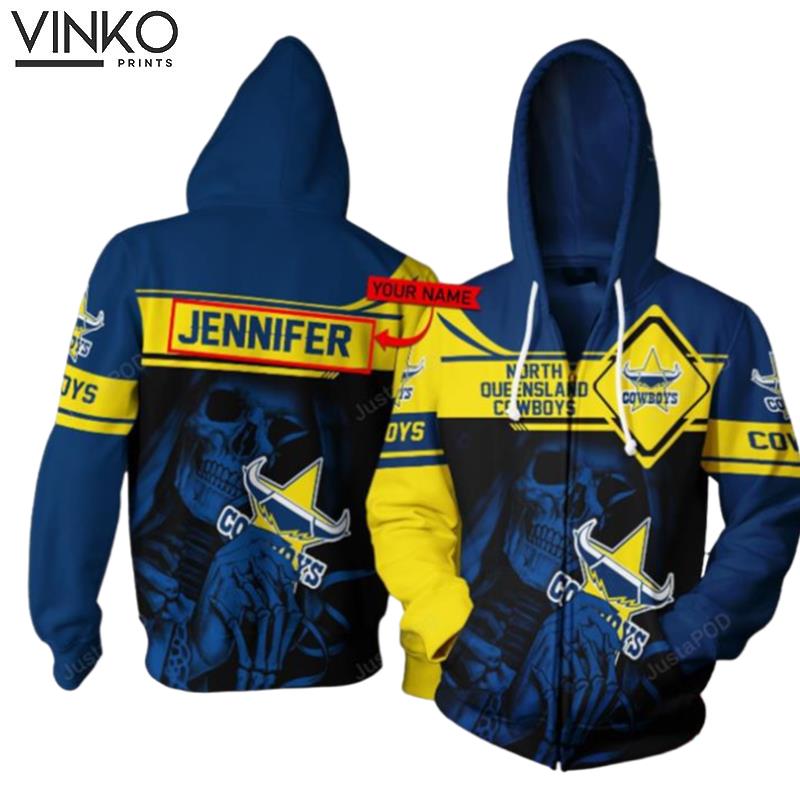 Personalized North Queensland Cowboys Custom Name Hoodie