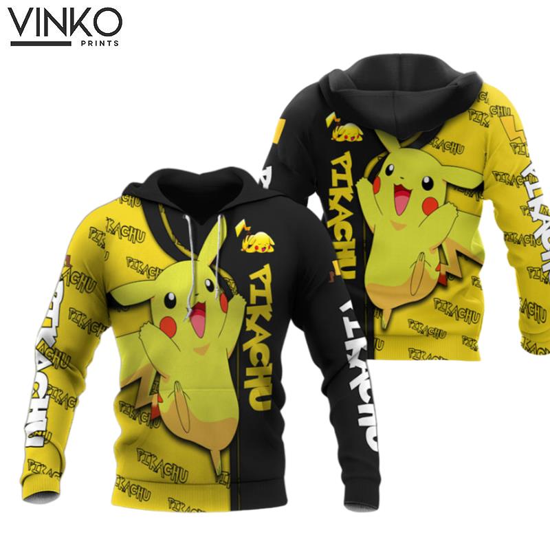 Personalized Pikachu Pullover And Pered Hoodie