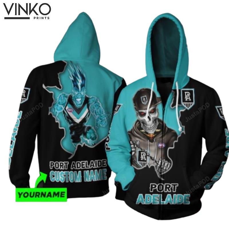 Personalized Port Adelaide Football Club Afl Custom Name Hoodie