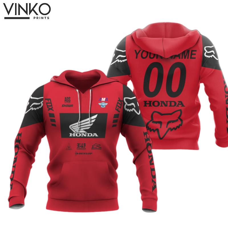 Personalized Racing Car Honda Hoodie