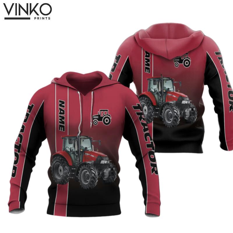 Personalized Red Tractor So Cool Hoodie