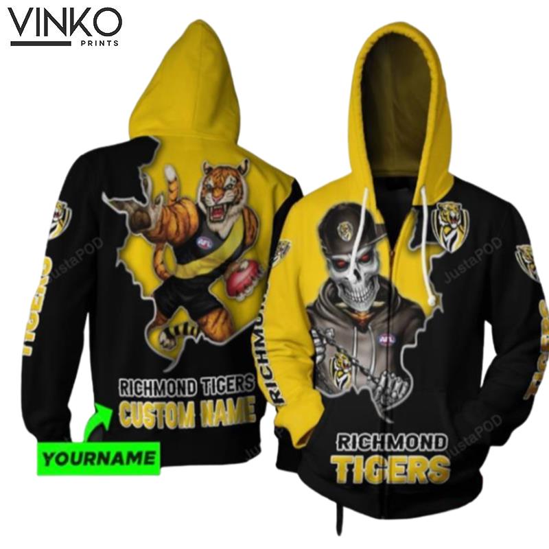 Personalized Richmond Football Club Afl Custom Name Hoodie