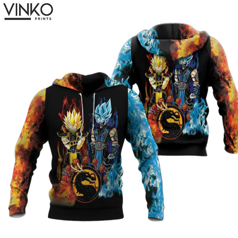 Personalized Songoku Sub Zero Scorpion Dragon Ball Mortal Kombat S Hoodie