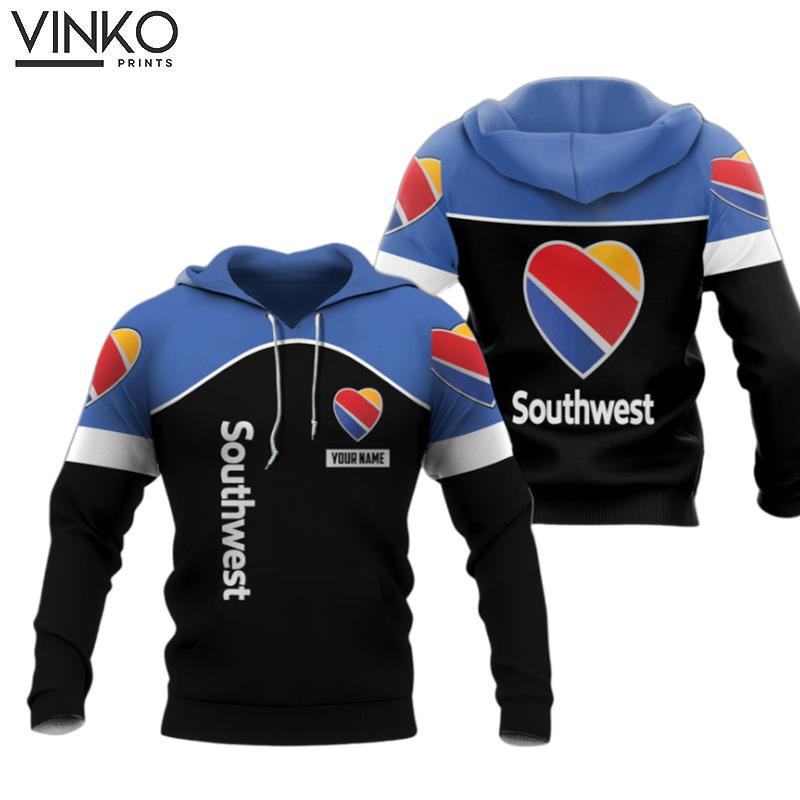 Personalized Southwest Airlines Logo In My Heart Hoodie