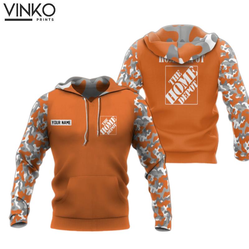 Personalized The Home Depot Camo Hoodie