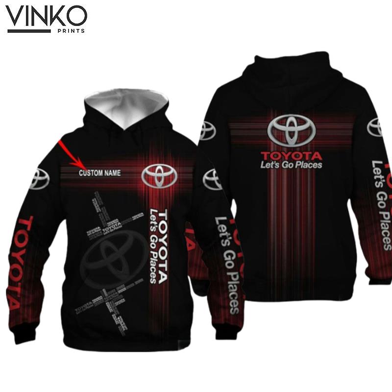 Personalized Toyota Lets Go Places Hoodie