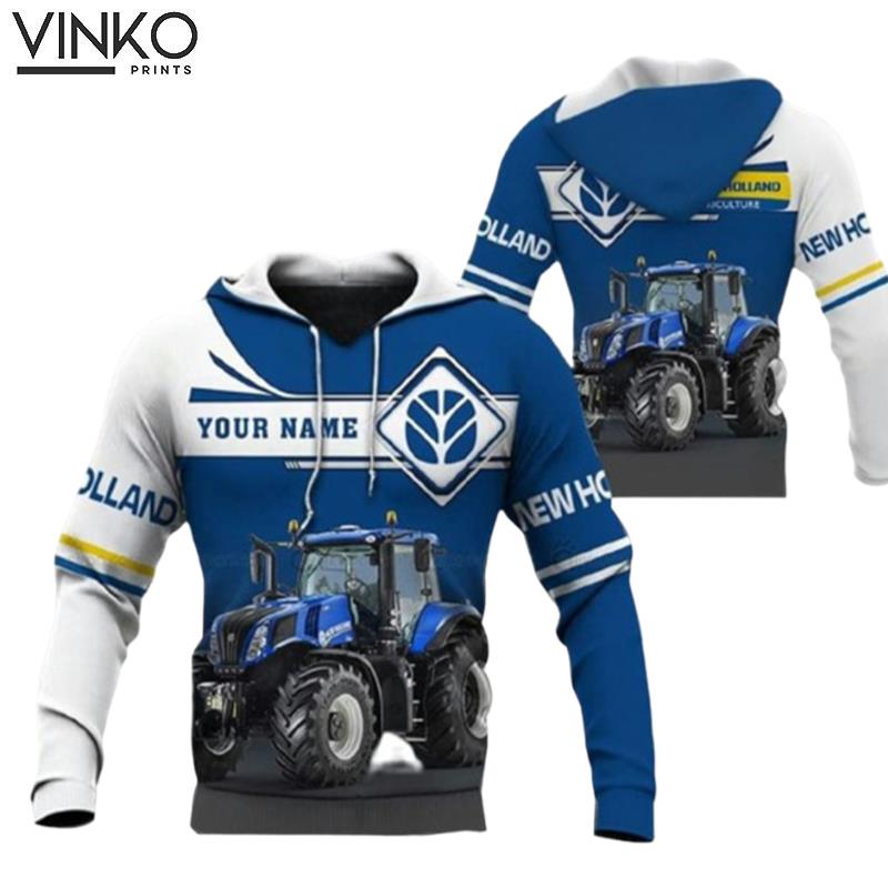 Personalized Truck New Holland Tractor Hoodie