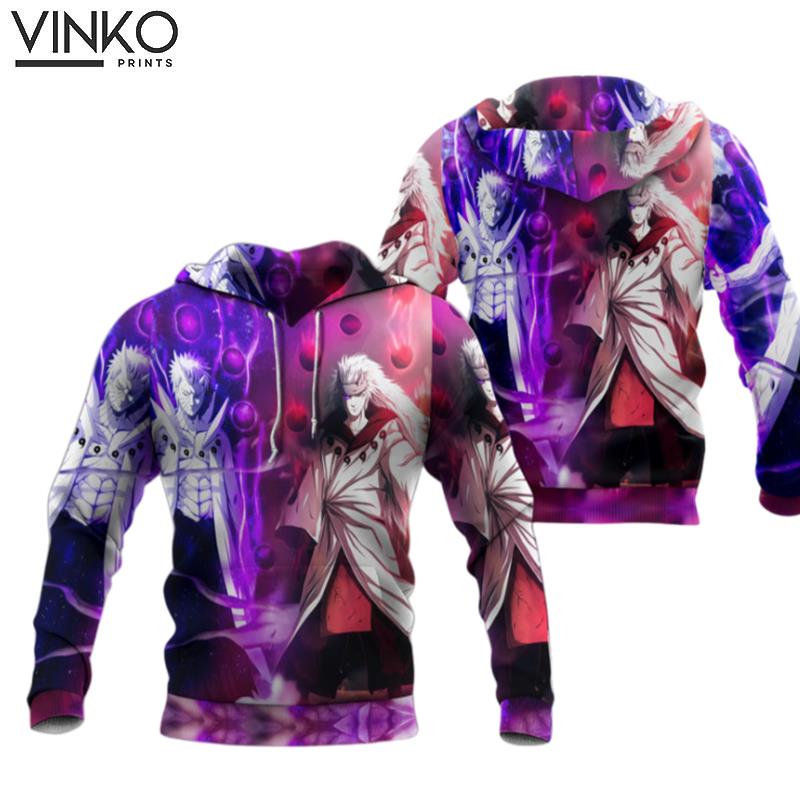 Personalized Uchiha Obito Vs Uchiha Madara Naruto Hoodie