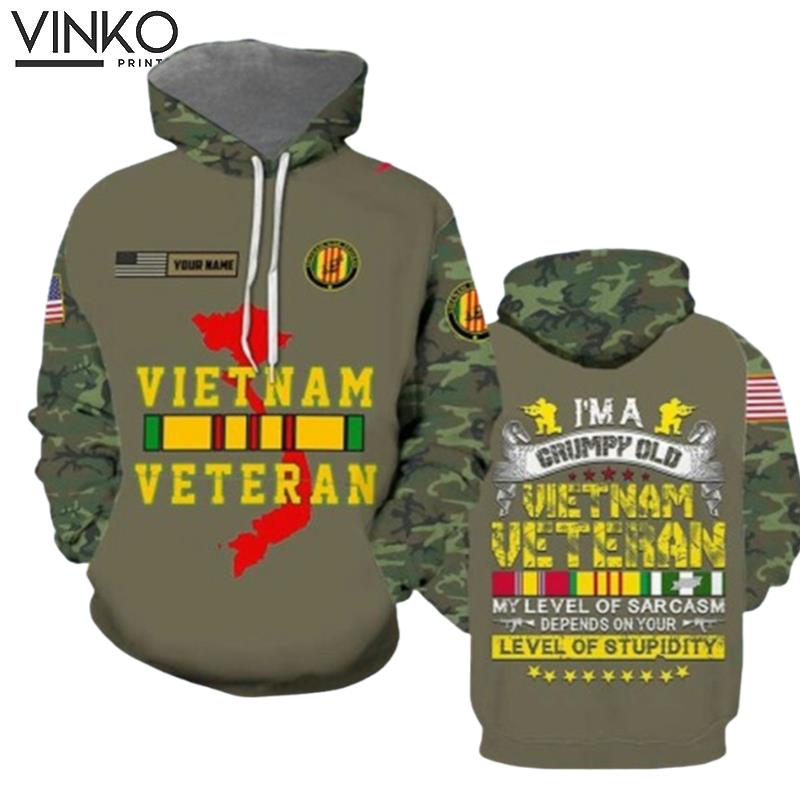 Personalized Vietnam Veteran Hoodie