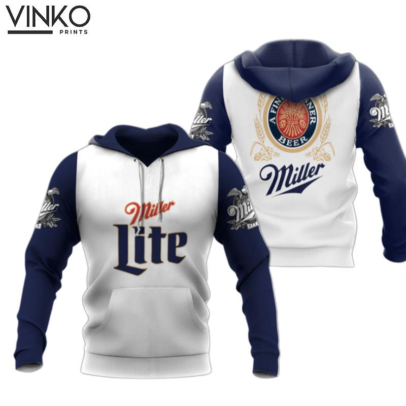 Personalized Vintage Miller Lite Beer Hoodie