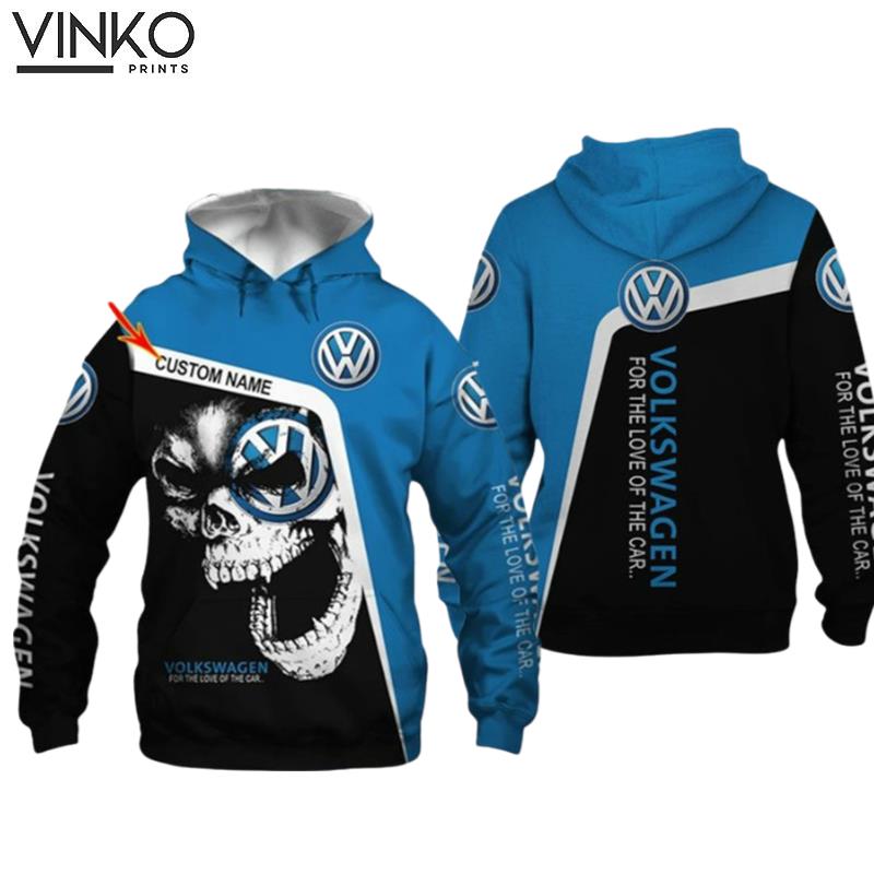 Personalized Volkswagen Skull Hoodie