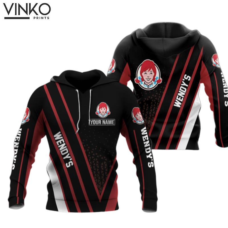 Personalized Wendys Logo Black Hoodie