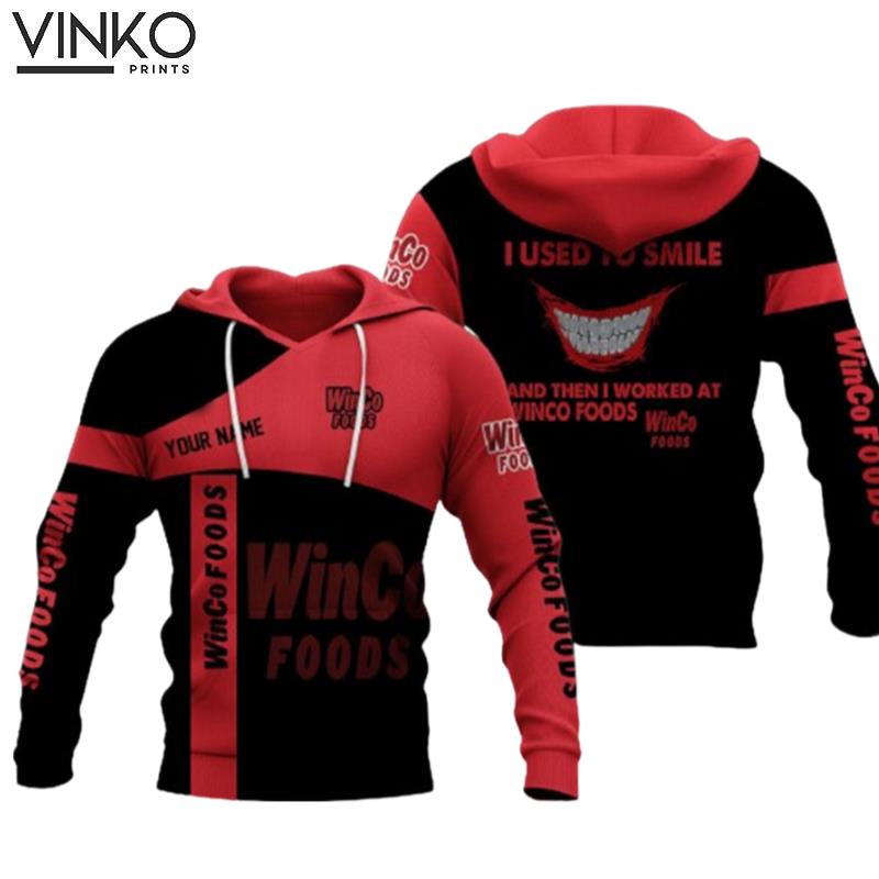 Personalized Winco Foods Logo I Used To Smile Hoodie