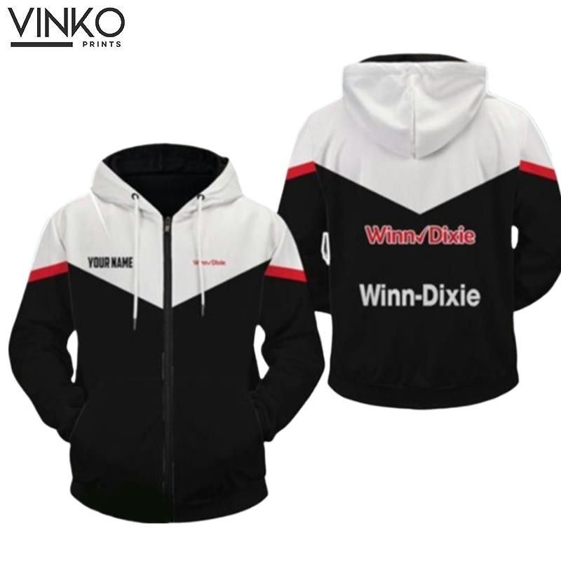 Personalized Winndixie White And Black Hoodie