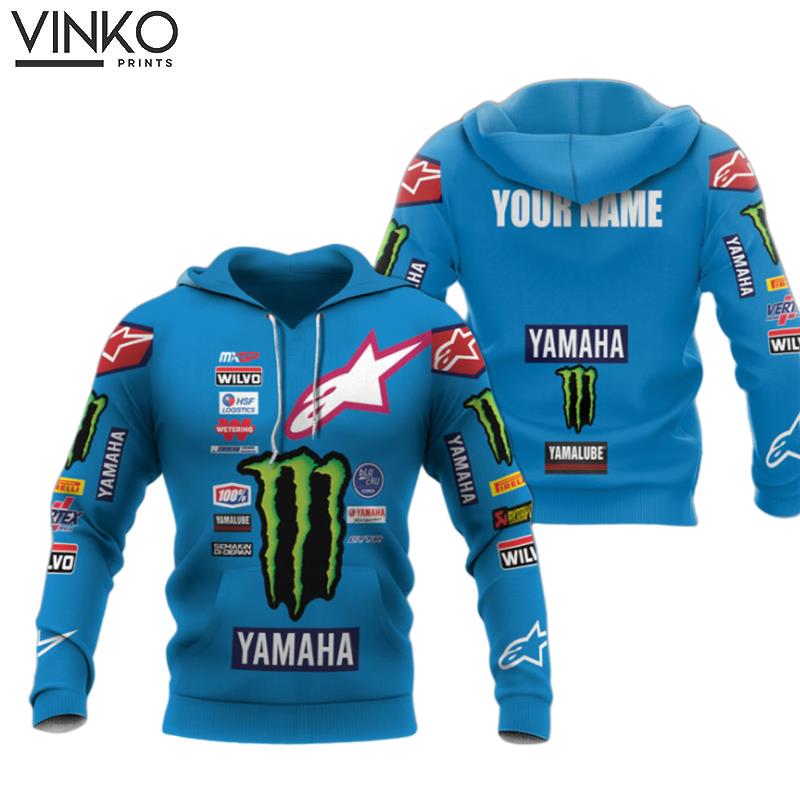 Personalized Yamaha Mountain Dew Blue Hoodie