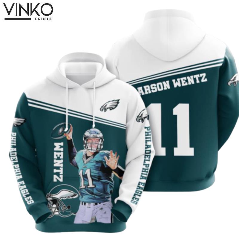 Philadelphia Eagles Carson Wentz 11 Hoodie