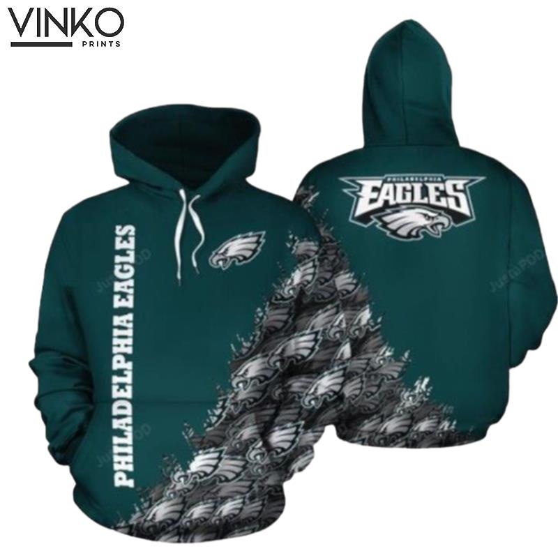 Philadelphia Eagles Nfl Football Many Logo Philadelphia Eagles Philadelphia Eagles Hoodie