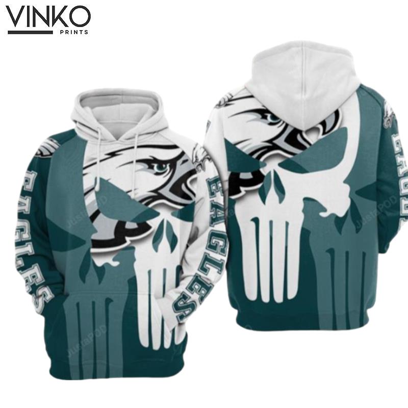 Philadelphia Eagles Nfl Football Punisher Skull Blue Philadelphia Eagles Philadelphia Eagles Hoodie