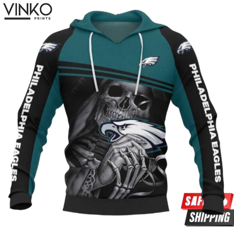 Philadelphia Eagles Skull 041019 Hoodie